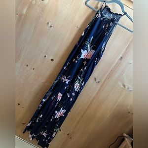 Blue Floral Maxi Dress